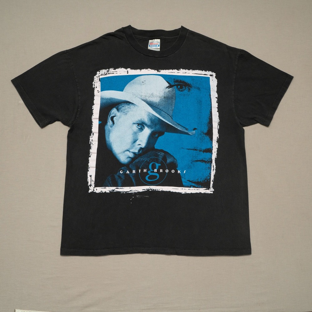 Vintage 90s Garth Brooks Fresh Horses T Shirt XL Country Music Single Stitch
